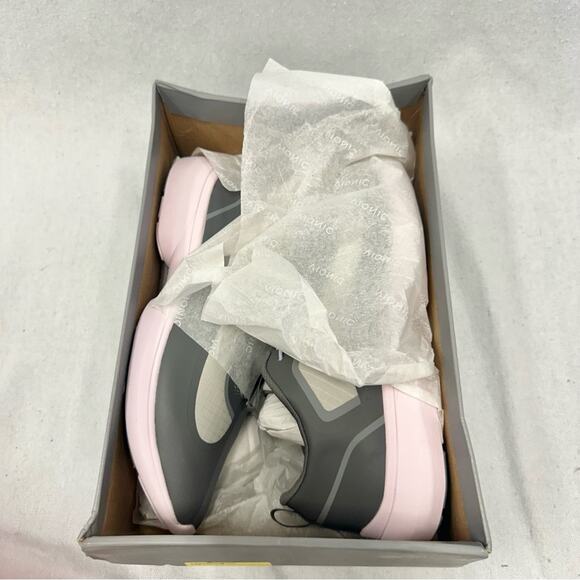 Vionic Guinn Bungee Lace Waterproof sneaker Grey Blush size 10 comfort New - Picture 11 of 16